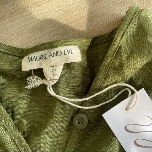 ✨LAST DAY✨ NWT Maurie and Eve All Yours Linen Blouse - Picture 8 of 8